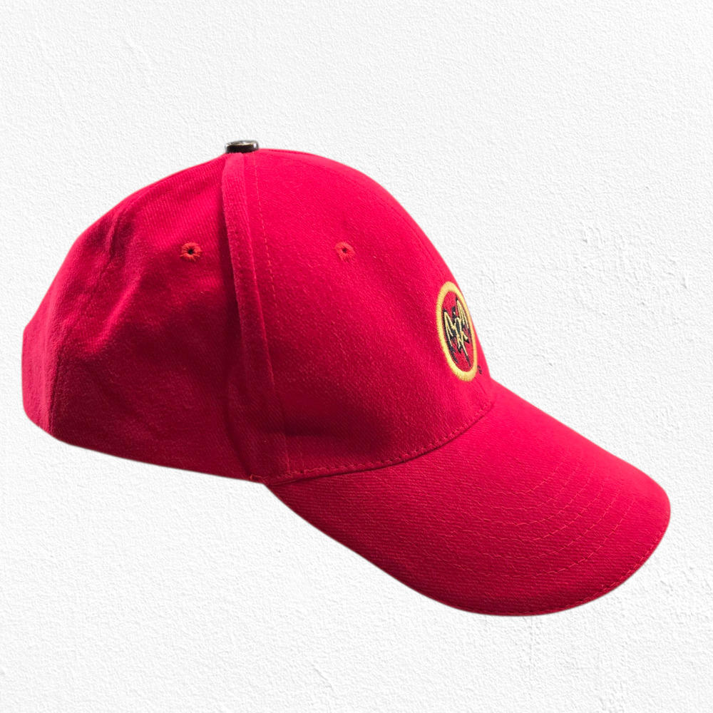 Bacardi Red Adjustable Embroidered Bat Logo Baseball Cap Hat NWT - Picture 3 of 9